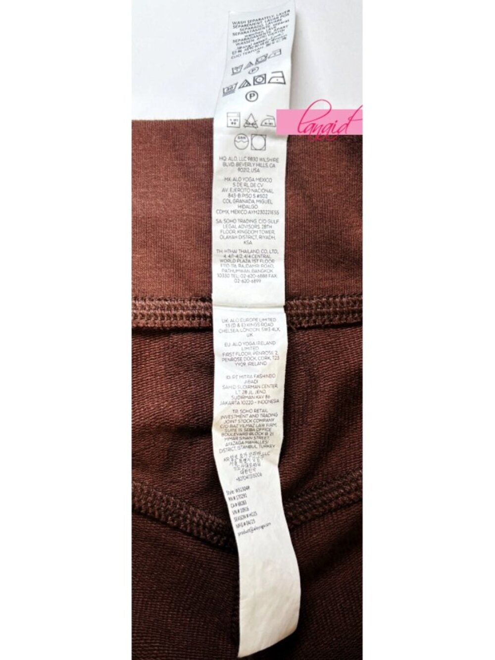 Alo Sway Bootcut Sweatpants Brownstone High-Rise Waist Waisted Flared Sweats S - Picture 12 of 13